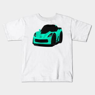 Z06 TURQUOISE Kids T-Shirt